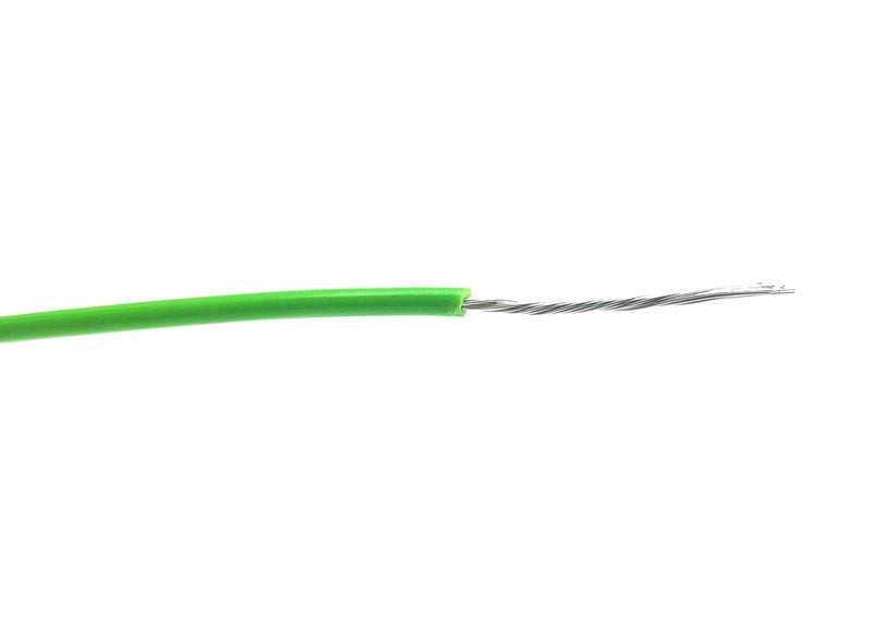 INVENTO 3mtr 20 AWG 05 sqmm 15A Tinned Copper PVC Wire Flexible Green Cable 17mm Dia High Temperature for DIY - Image 3