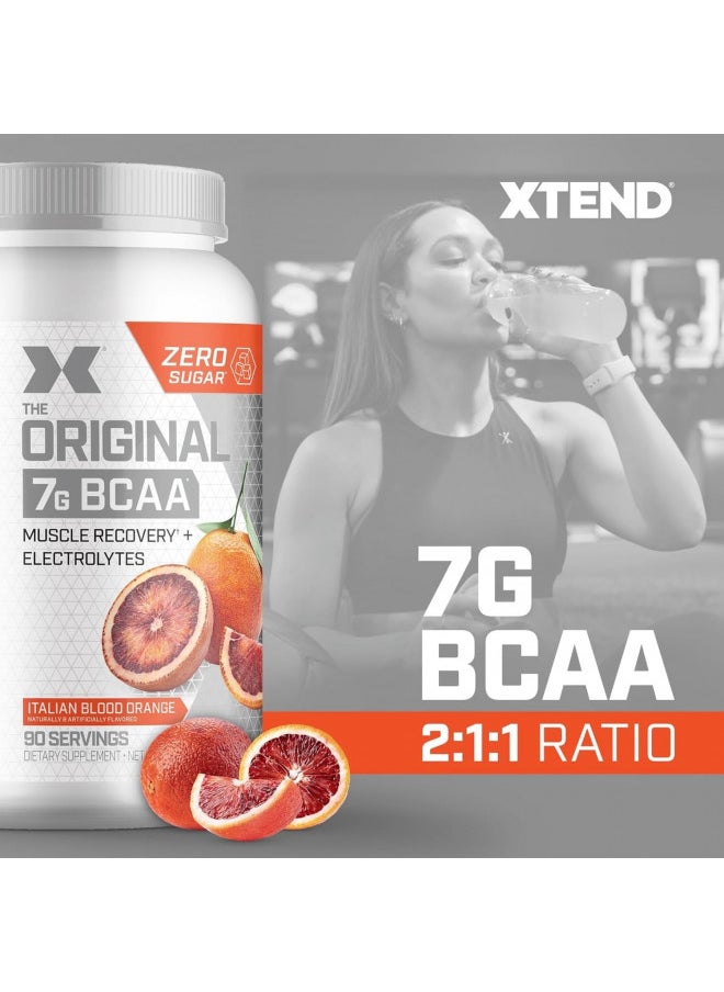 SCIVATION XTEND Original BCAA Powder Italian Blood Orange - Sugar Free Post Workout Muscle Recovery Drink with Amino Acids - 7g BCAAs for Men & Women - 90 Servings  - Image 2