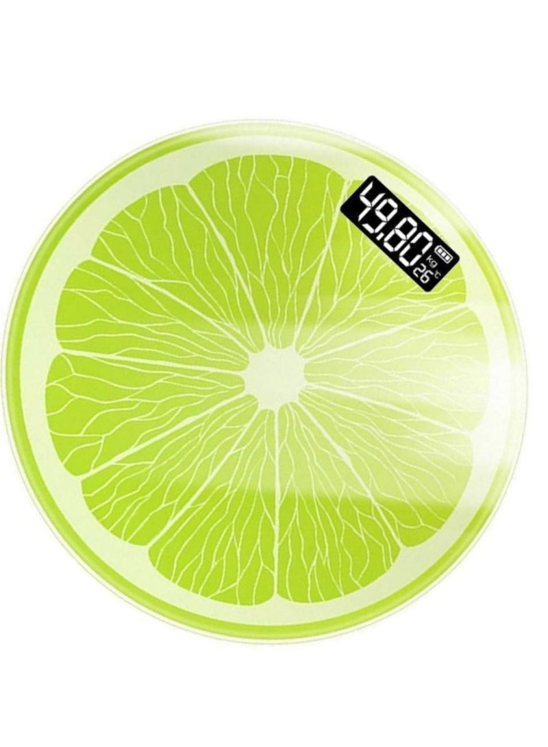 SYOSI Precise Electronic Body Weight Scale - Lemon Digital Bathroom Scale for Accurate Body Weight Measurement - Image 1