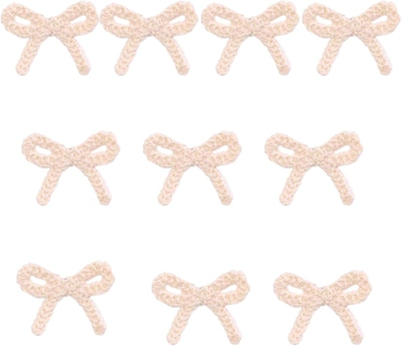 شرائط كريبية مطرزة بتصميم عقدة قابلة للخياطة لتطريز الملابس والسترات 10 قطعة - Image 1