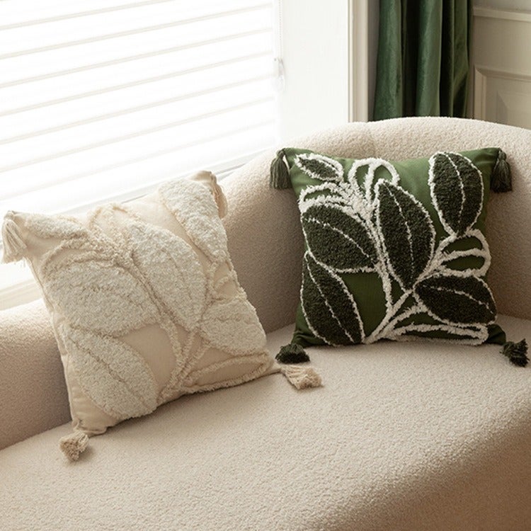 Embroidery Daisy Floral Pillow Cover - Image 3