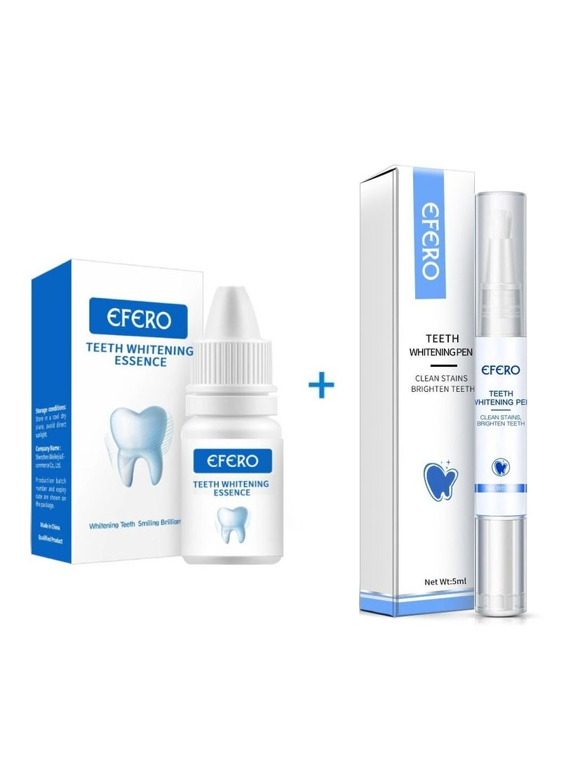 efero All New Teeth Whitening Kit  with Essence and Pen Dental Whitening Kit Fast Acting Easy Apply Stains Removing Teeth Whitener Combo Pack - Image 1