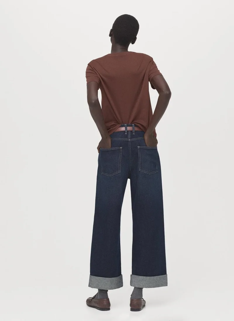 مانجو Short-sleeved cotton t-shirt