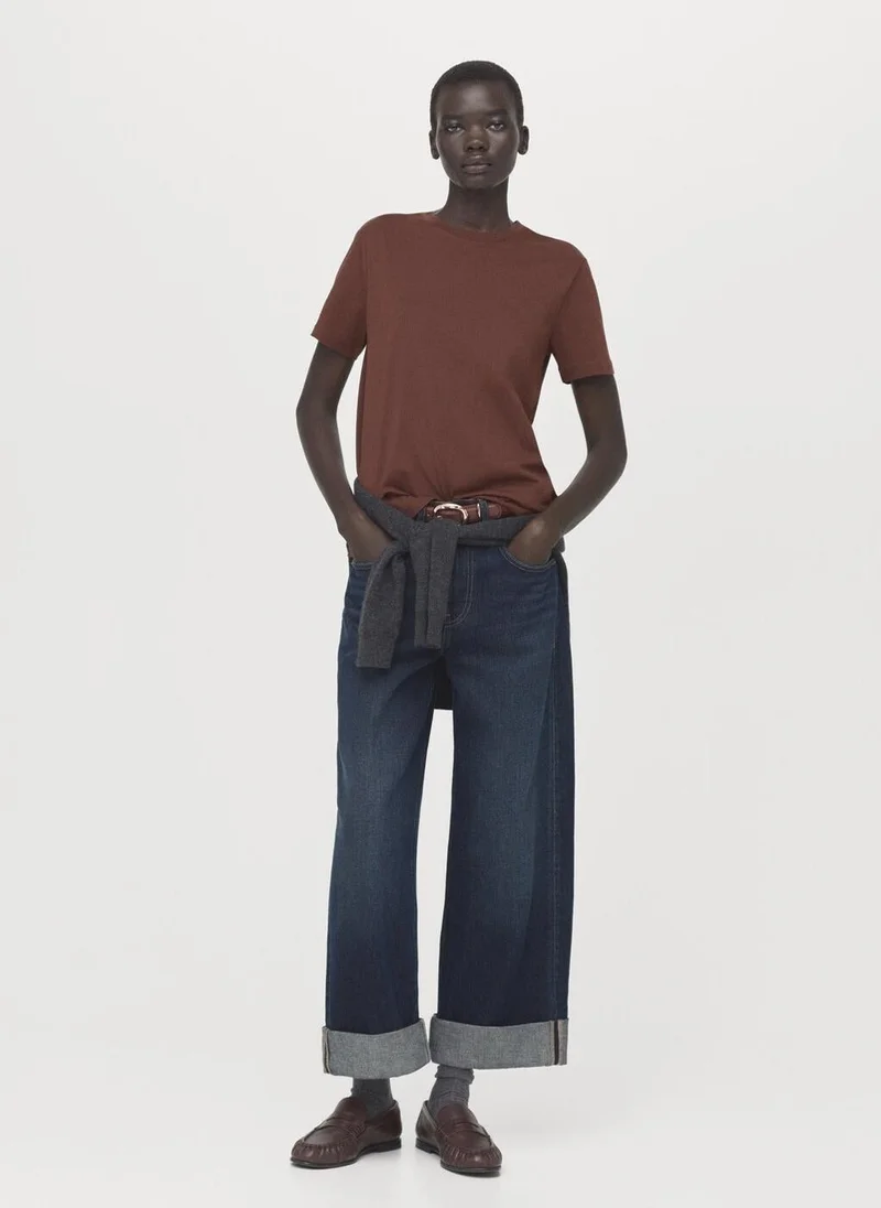 MANGO  Short-sleeved cotton t-shirt for Women | Best Price UAE