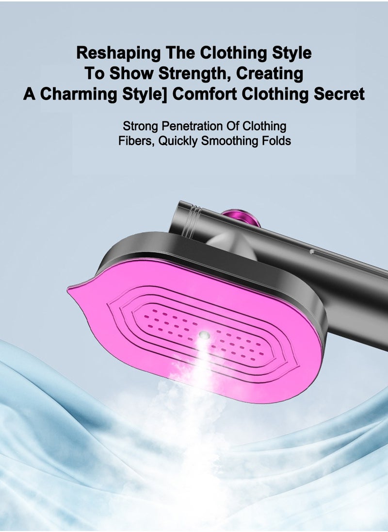 ET-LIFE - 2-In-1 Handheld Steamer, Compact and 90°Foldable, Ready to Use in ˜20 Seconds, No Ironing Board Needed HB-601 Grey - Image 1