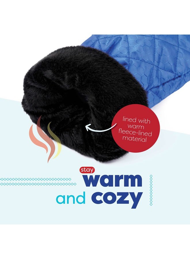 SCRUBIT Ice Sc with Glove - Car Windshield Sc for Ice and Snow w/Fleece Mitt - Quickly Scrape and Remove Snow While Staying Warm - Waterproof & Windproof - Car Sc Snow Brush (Blue) - Image 3