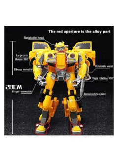 Excefore Deformation Robot Toy Deformed Car Robot Toys Action Figure Deformation Car Model Alloy Deformation Portable Robot Toys Gift for Girls Boys  - Image 2