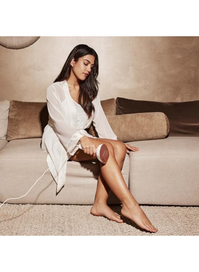 Silk'n جهاز سيلكن IPL موشن بريميوم مع تقليل الشعر الدائم للنساء والرجال بتقنية اللمس اللطيف والانزلاق للتطبيق على الوجه والجسم 600000 ومضة نظام ضبط تلقائي باللون الوردي الذهبي - Image 3