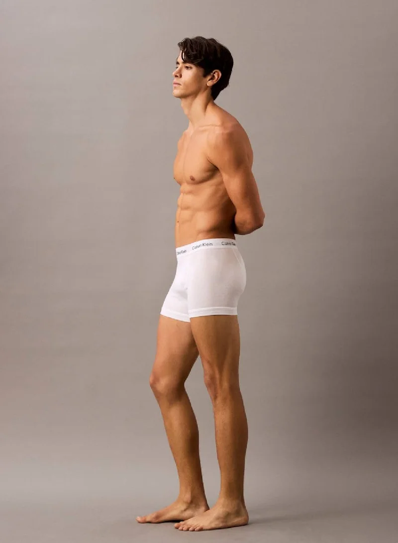 CALVIN KLEIN 3 Pack Relaxed Dart Trunks - Icon Cotton Stretch