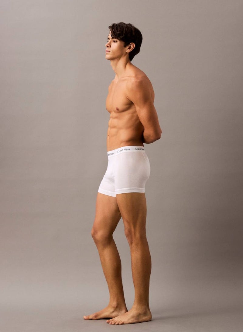 CALVIN KLEIN 3 Pack Relaxed Dart Trunks - Icon Cotton Stretch  - Image 5
