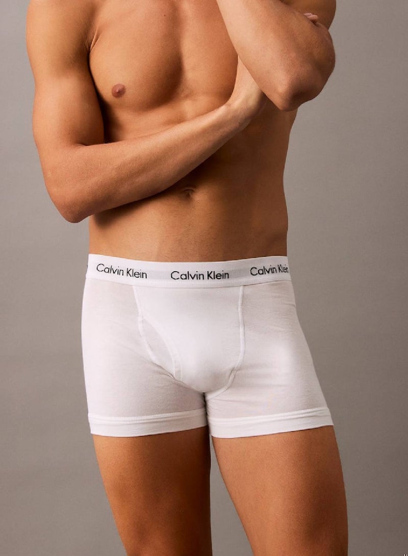 CALVIN KLEIN 3 Pack Relaxed Dart Trunks - Icon Cotton Stretch  - Image 4