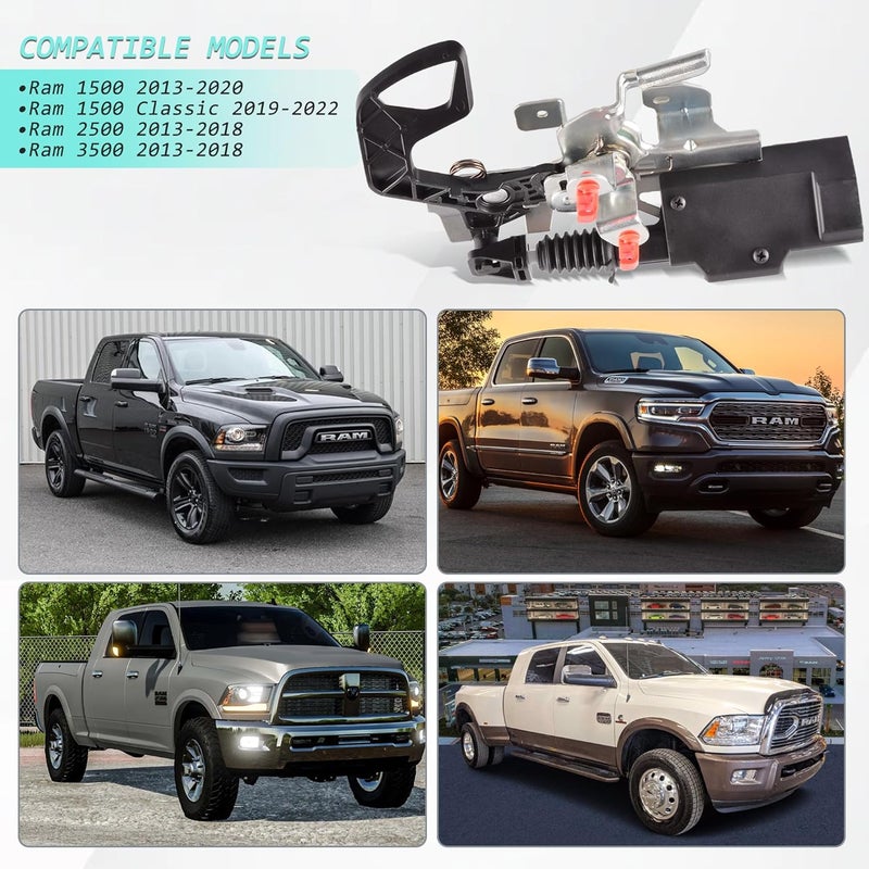 Predep Tailgate Lock Actuator Motor for Ram 1500 2500 3500 (2013-2022) - Liftgate Latch Assembly - Image 2