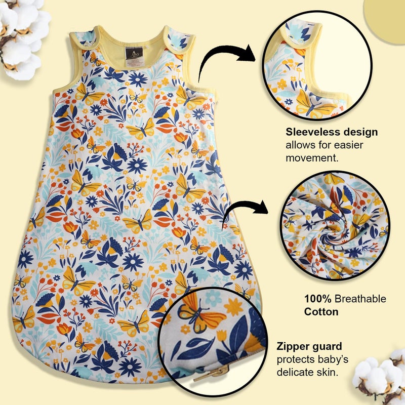 Adhigams New Born Baby Sky Dancer Stylish Cotton Sleeping Bag for Baby boy and Girl | For 0 to 12 Months (Pack of 1) - Image 4