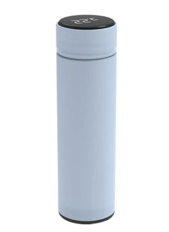 Smart Water Bottle Cup by Porodo With Temperature Indicator Up to 12 Hours of Thermal Insulation Sports Drink Flasks 500ml Touch Sensitive Display Non-Slip Base 17 Oz Blue