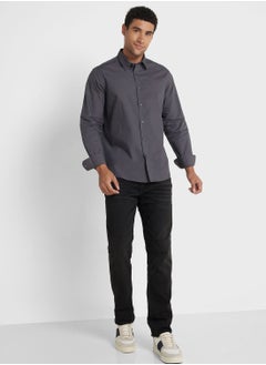 Robert Wood Long Sleeve Poplin Shirt  - Image 4