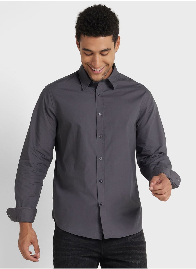 Robert Wood - Long Sleeve Poplin Shirt - Image 1