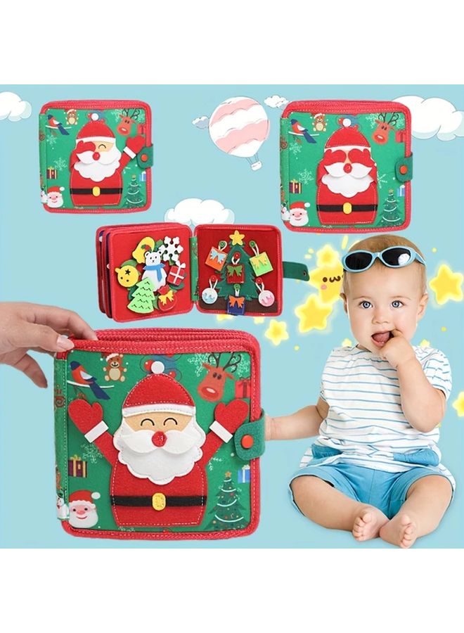 Christmas Quiet Book Interactive Learning Toy For Early Childhood Development - Image 5