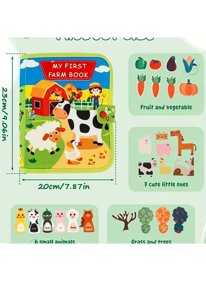 Christmas Quiet Book Interactive Learning Toy For Early Childhood Development - Image 3