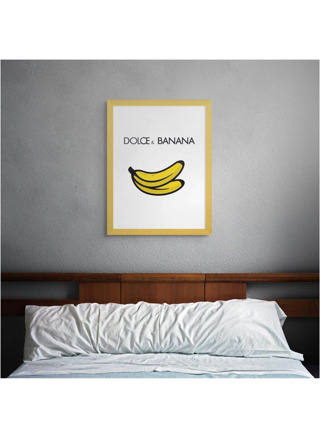 آرت دیکور  لوحة فنية مؤطرة بتصميم بسيط وبارز للموز – ديكور جداري فاخر للمنزل، غرفة النوم، أو المكتب - Image 2