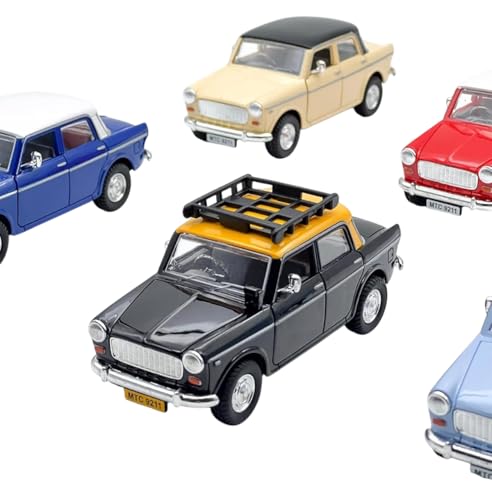 Magicwand Die-Cast Metal 1:36 Scale Fiat Premier Padmini Queen 70's Classic with Openable Doors & Pull Back Action【Pack of 1】【Random Color】 - Image 5