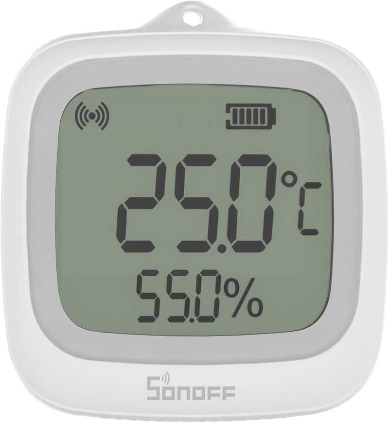 سونوف SNZB-02WD IP65 Zigbee LCD مستشعر درجة الحرارة والرطوبة الذكي المقاوم للماء للبيوت الزجاجية/الحمامات مع مراقبة عبر التطبيق ورسوم بيانية وتركيب مرن - Image 1