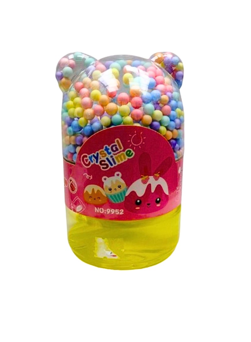 Flamingo Bottle Crystal Jelly Slime Toy Slime Few Stars and Small Ball Inside Toy for Boys Girls Kids - Image 1