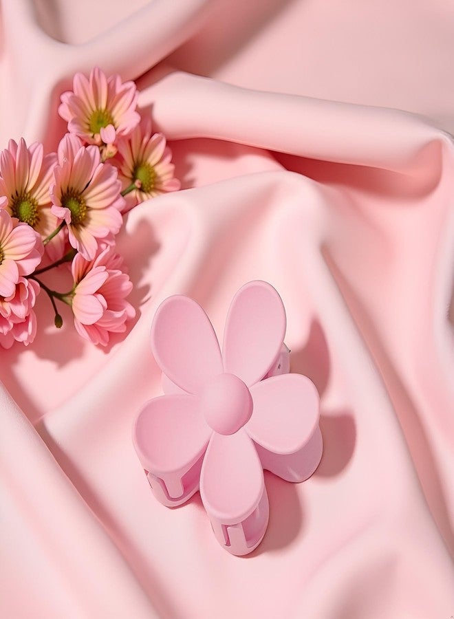 Qintreesify Pink Cute Hair Clip Hair Claw Clips Flower Shaped Plastic Jaw Clips Anti-scratch Smell-less Useful Hold Tightly Flower Claw Clip Hair Accessories - Image 3