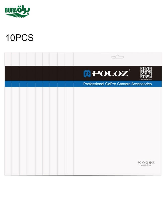 BURAQ 10 PCS PULUZ 33cm x 23.5cm Hang Hole Clear Front White Pearl Jewelry Zip Lock Packaging Bag(Size: XL) - Image 1