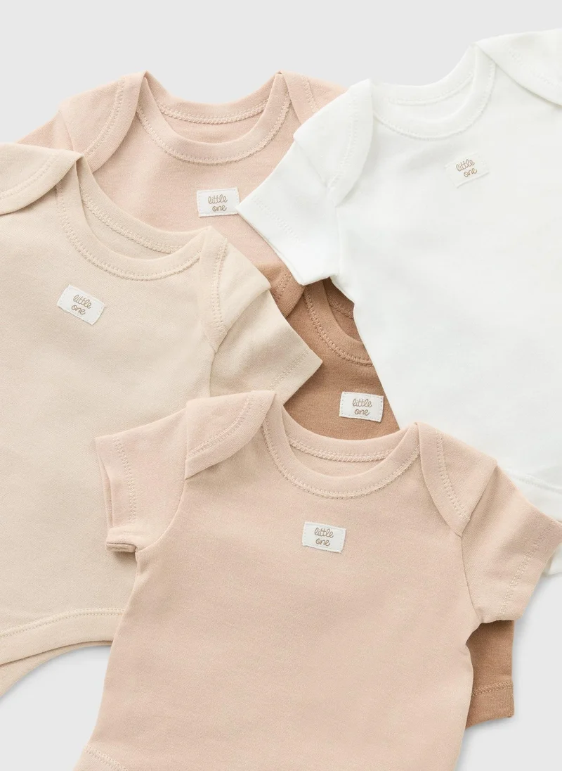 ماتلان 5 Pack Baby Brown Little One Bodysuits