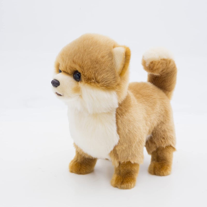 CU-MATE 12 Inch Pomeranian Stuffed Animal Dog Realistic Puppy Plush Toys- Cute Pet Gift for Kids - Image 1