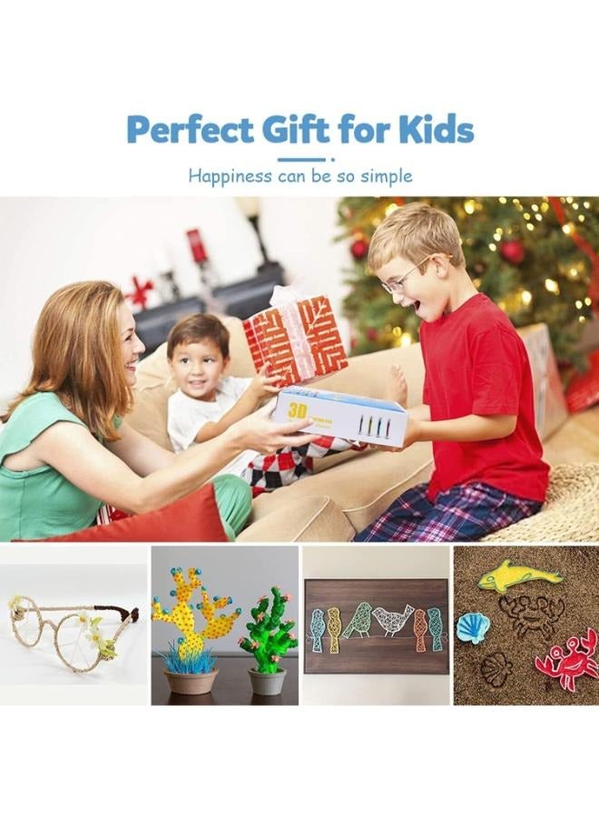 MANAM TRADING 3D Pen Printer Make your Child a Creative Person, Digital Display To Adjust Temperature and Speed PLA Filament USB Charging Gifts For Kids(Yellow) - Image 4