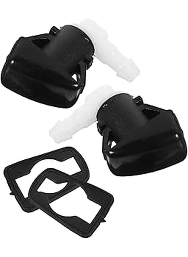 Front Windshield Washer Nozzles Set 2 Piece Precision Spray for Auto - Image 1