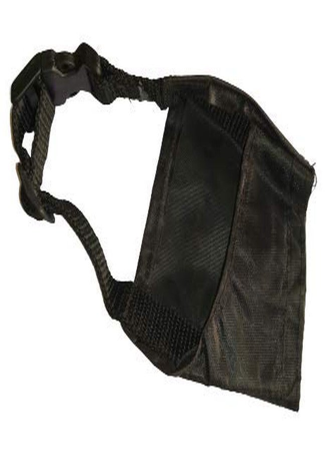 NPRC Muzzle Nylon Snout Strap for Dogs Mouth Cap No.4 (Black) - Image 2