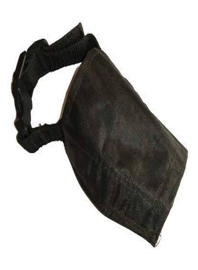 NPRC Muzzle Nylon Snout Strap for Dogs Mouth Cap No.4 (Black) - Image 1