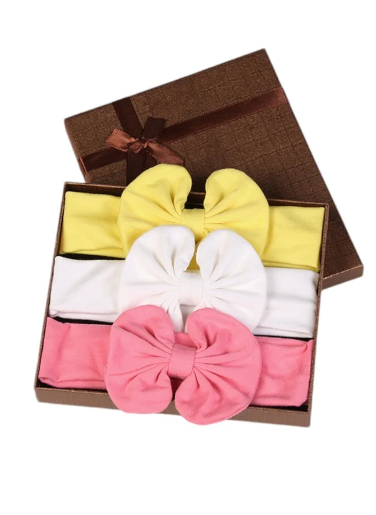 Bambimici Bambimici - Olivia Box of 3 Heandband Ribbon - Assorted Plain Colors