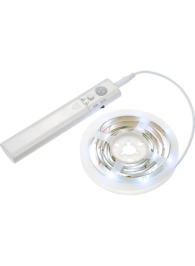 NIBEMINENT PIR Motion Sensor S-Trip Light Cabinet Lamp White 22x2.5x17cm - Image 1