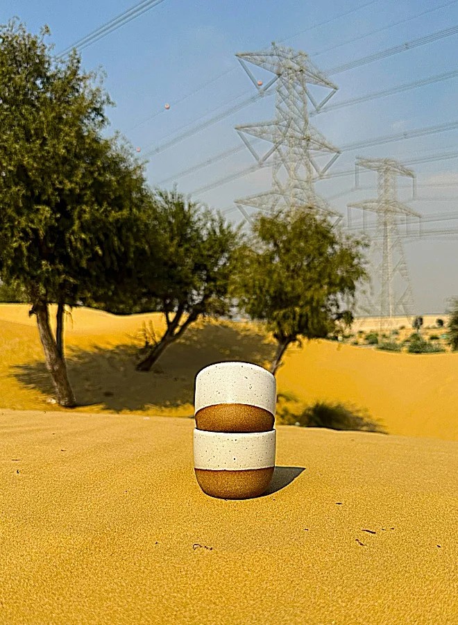 Tohfa Luxe TohfaLuxe Madina Ceramic Cup - Set of 2 in a Gift Box