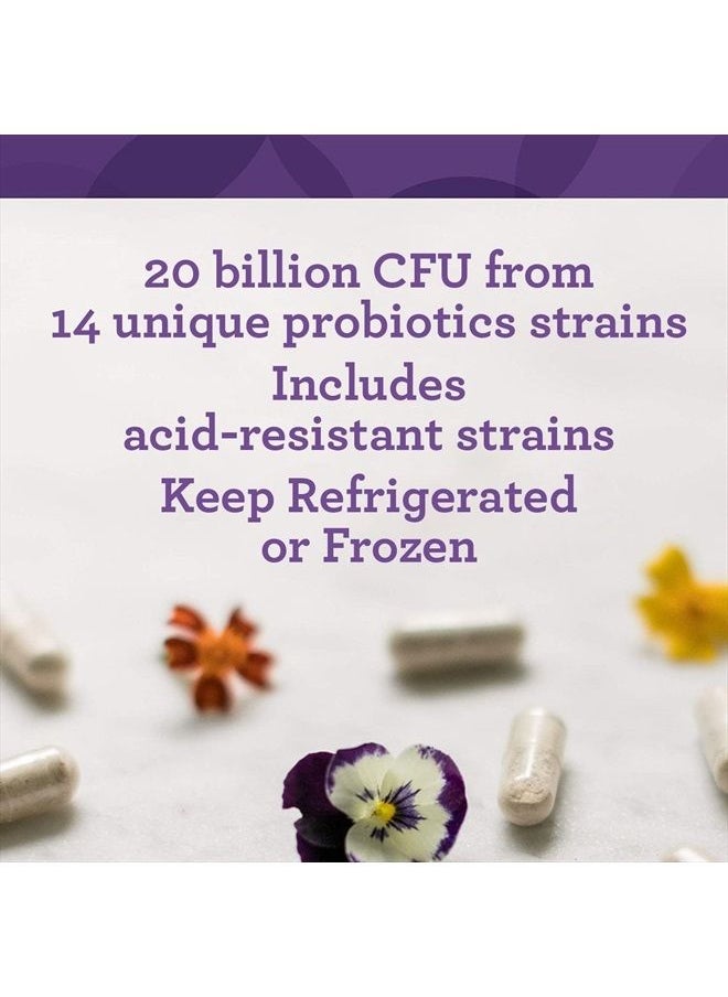 Innate Response Formulas - Flora 20-14 Ultra Strength - Probiotic Supplement with 20 Billion CFU - 14 Probiotic Strains - Vegan and Non-GMO - Made Without 9 Food Allergens - 60 Caps​ - Image 1