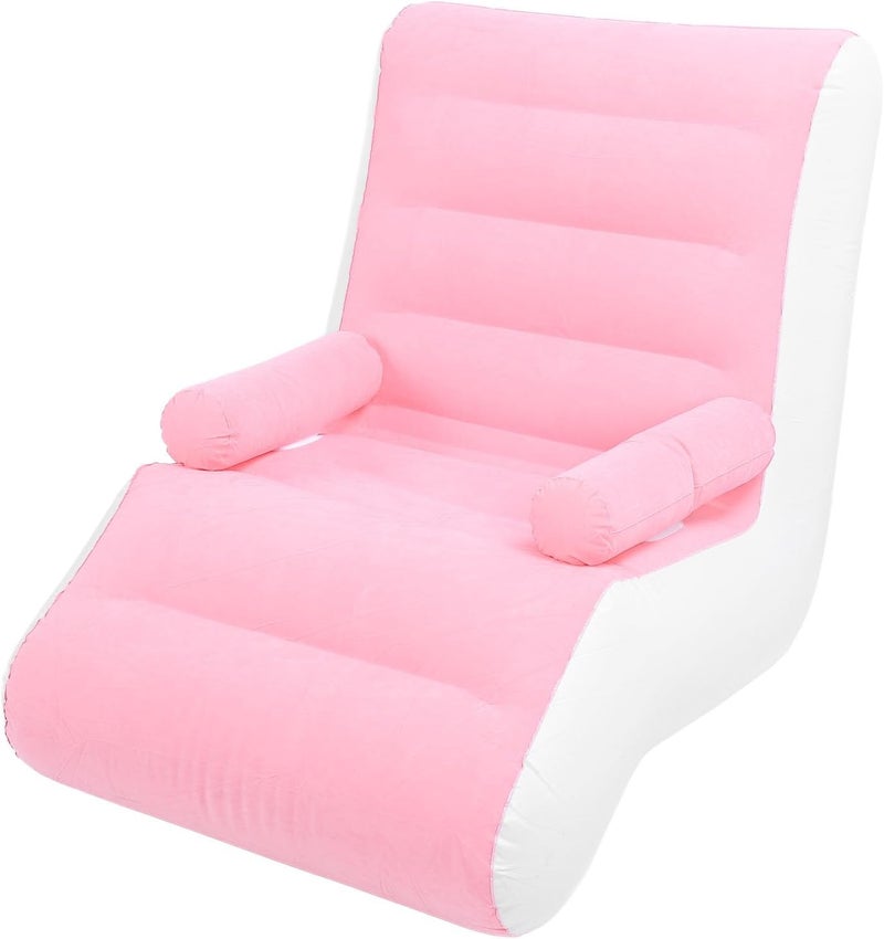 Zerodis Inflatable Lounger Air Sofa, Foldable Sofa Bed with Armrests Floor Lazy Couch for Backyard Lakeside Beach - Image 1