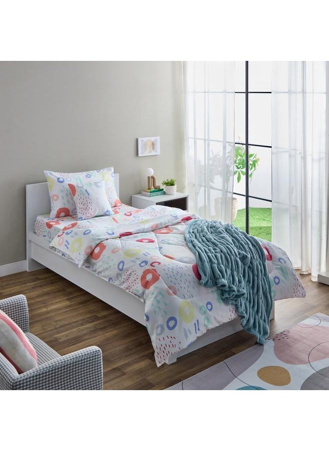 Home Box - Nora Regina Single Microfibre Fitted Sheet - 90x190+25 cm - Image 1