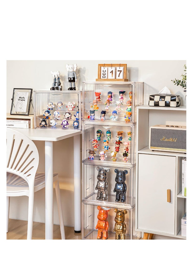 Clear Acrylic Display Case, Dustproof Protection Showcase Organizer with Magnetic Door, Suitable for Collectibles Doll Toys Models - Image 5