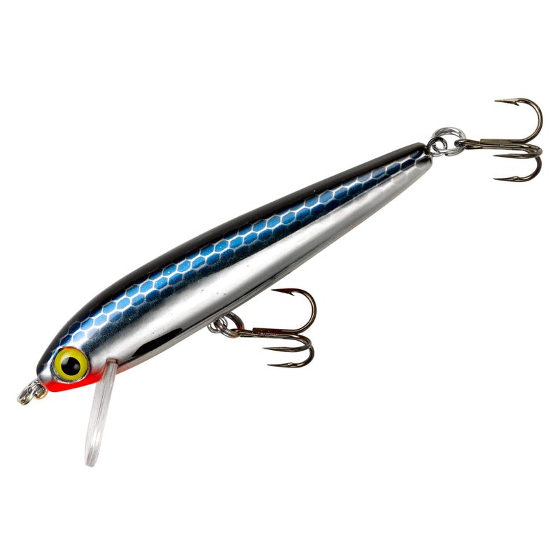 Rebel Lures Tracdown Minnow Slow-Sinking Crankbait Fishing Lure - Great for Bass, Trout and Walleye, Slick Black Minnow, 2 1/2 in, 5/32 oz - Image 5
