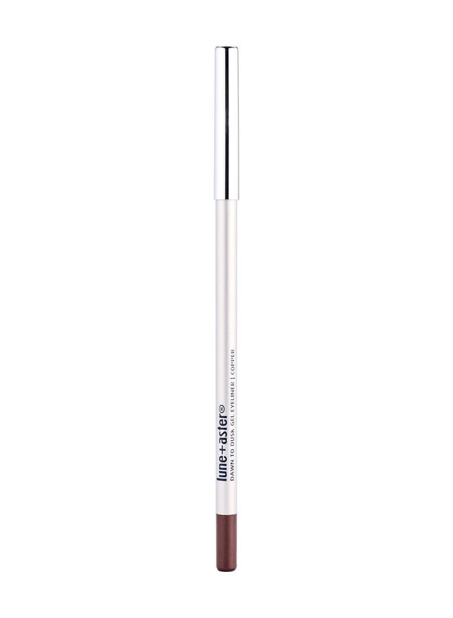 Lune+Aster Dawn to Dusk Gel Eyeliner - Copper - This 14-hour long-wear gel eyeliner offers the precision of a liquid liner and the control of a gel without smudging. - Image 3
