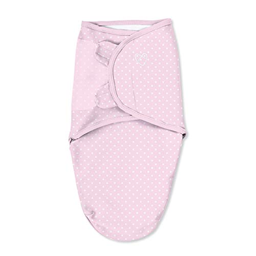 SwaddleMe Original Swaddle – Size Small, 0-3 Months, 2-Pack (Pink Polka Whale) - Image 3
