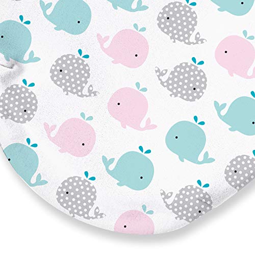SwaddleMe Original Swaddle – Size Small, 0-3 Months, 2-Pack (Pink Polka Whale) - Image 4