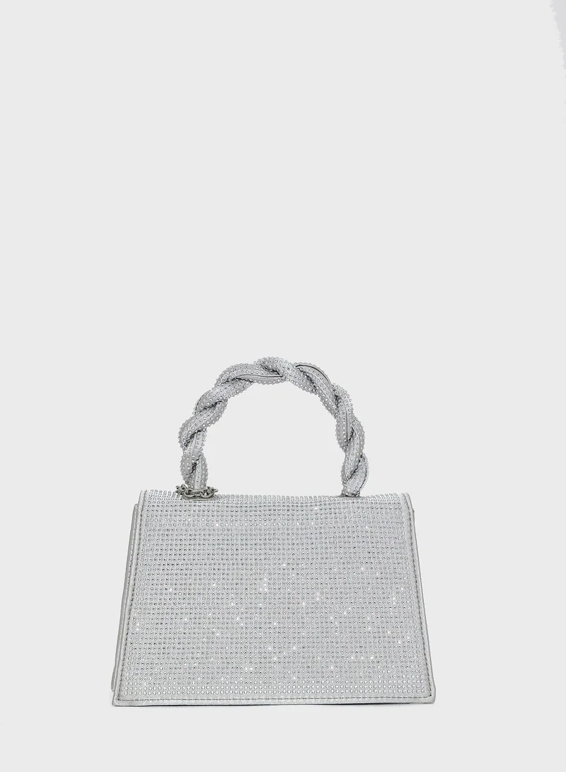 NEW LOOK Lm Diamante Twist Top Handle