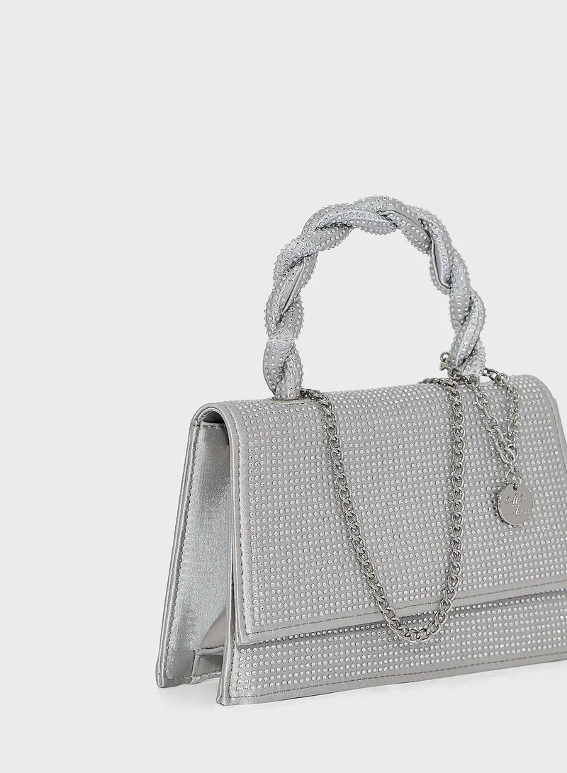 NEW LOOK Lm Diamante Twist Top Handle