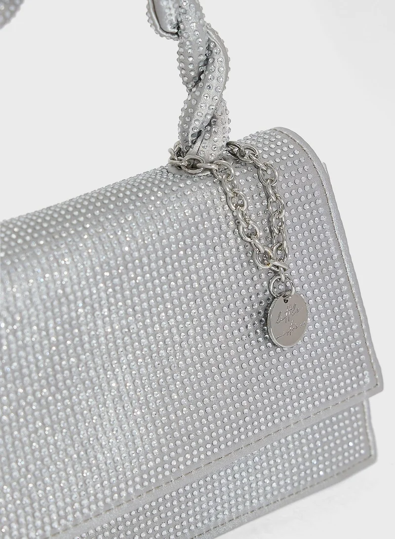 NEW LOOK Lm Diamante Twist Top Handle