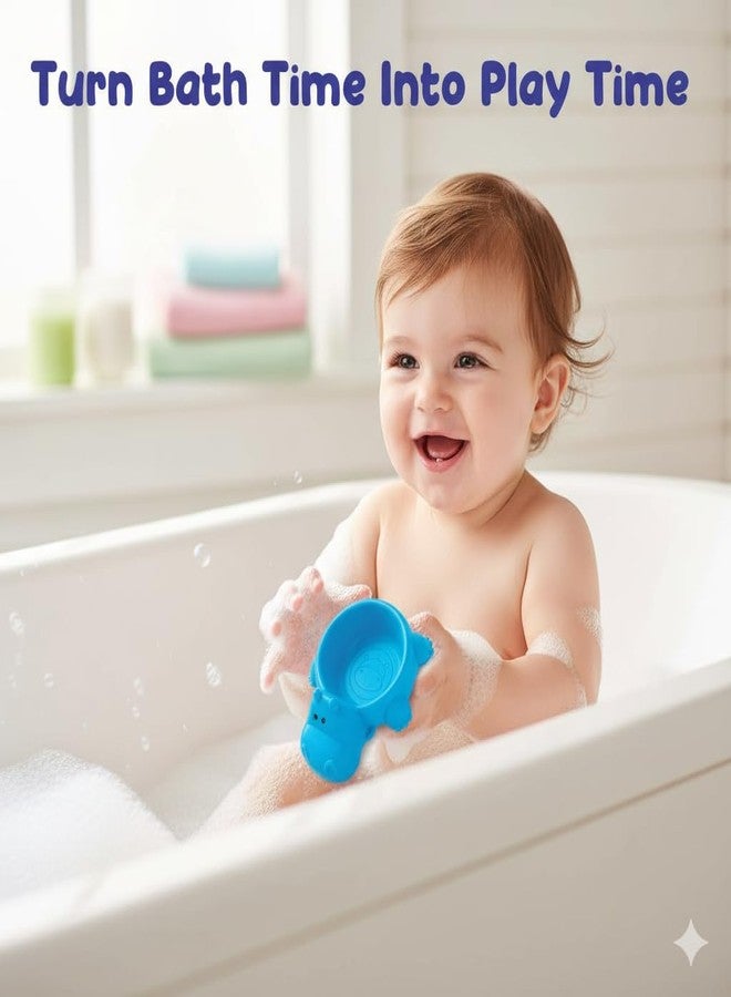Toymate Roll A Ball & Floating Hippos 2-in-1 Baby Bath Toy Gift Set | Sensory Rattle Ball & Water Play Toy | Infant & Educational & Interactive Play | Set Toddler Toy for 12-36 Months - Image 4