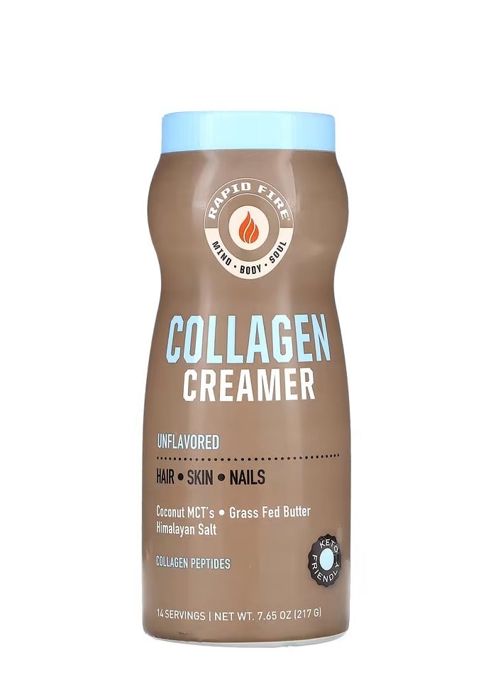 Rapidfire Rapid Fire Collagen Creamer 217g Unflavored 14 Serving - Image 1